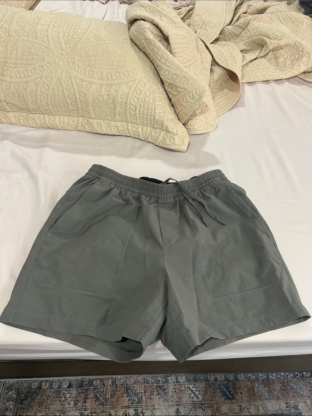 lululemon athletica Men's Olive Green Athletic Shorts